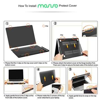 MOSISO MacBook Pro 14 Inch Case with Keyboard Cover