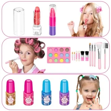 Kids Makeup Kit - 58 Pcs Washable Fun for Girls