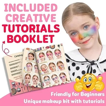 Kids Makeup Kit - 58 Pcs Washable Fun for Girls