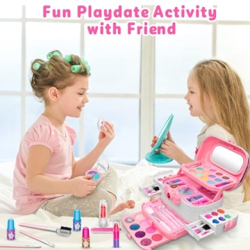 Kids Makeup Kit - 58 Pcs Washable Fun for Girls