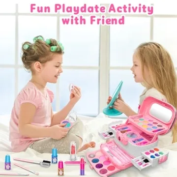 Kids Makeup Kit - 58 Pcs Washable Fun for Girls