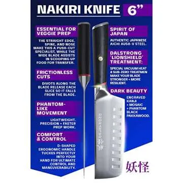 Dalstrong Nakiri Knife - Japanese AUS8 Steel Elegance