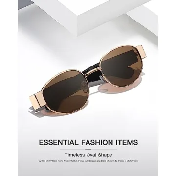 Buy SODQW Retro Oval Sunglasses for Style and Comfort