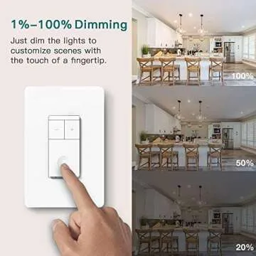 Smart 3 Way Dimmer Switches - Treatlife 2 Pack with WiFi Control