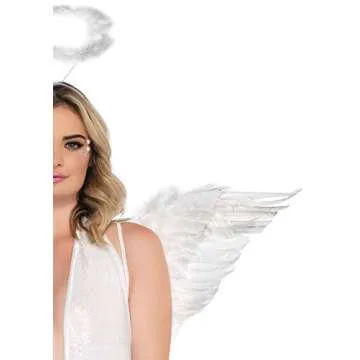 Leg Avenue 2-Piece Angel Costume Kit with Wings and Halo