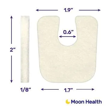 24-Pack U-Shaped Felt Callus Pads, 1/8” Thick, Effective Callus Protection and Relief, Ideal for Foot Pain, Heels, and Sole Care