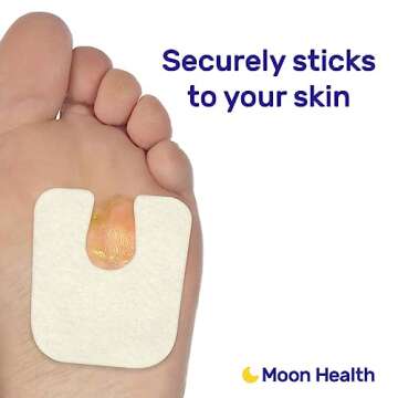 24-Pack U-Shaped Felt Callus Pads, 1/8” Thick, Effective Callus Protection and Relief, Ideal for Foot Pain, Heels, and Sole Care