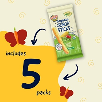 Earth's Best Organic Crunchy Sticks for Babies - 5 Pack