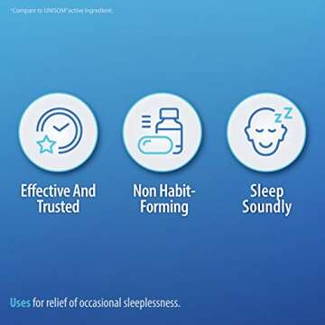 HealthA2Z Sleep Aid 50mg - Non Habit-Forming Softgels