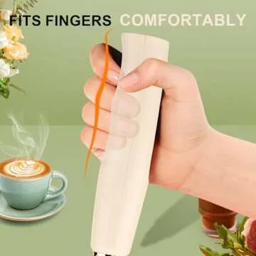 Rechargeable Milk Frother with 3 Speeds & Heads