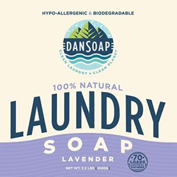 DanSoap Powdered Laundry Soap | All Natural, Zero Waste | Lavender (70 Washes)