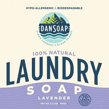 DanSoap Powdered Laundry Soap | All Natural, Zero Waste | Lavender (70 Washes)