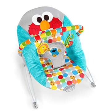 Bright Starts Sesame Street Baby Bouncer Soothing Vibrations Infant Seat - I Spot Elmo! with Cookie ...