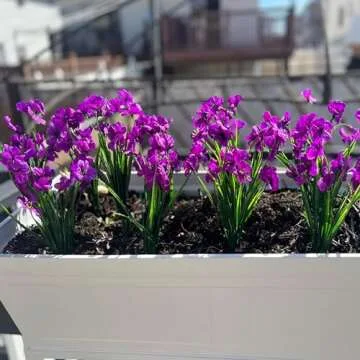 Satefello UV Resistant Artificial Flowers for Year-Round Decoration