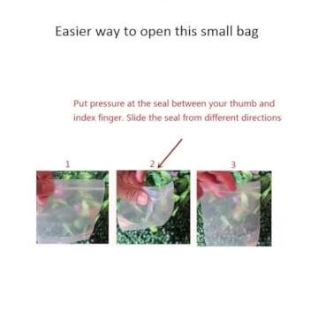 2''x 3'', (Pack of 100) Small Clear Poly Zipper Bags 2 Mil Reclosable Zipper Lock Storage Plastic Bag for Jewelry, Candy