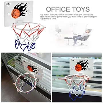 CYFIE Basketball Hoop Toddler, Bathtub Bath Toys for Office Desk Bathroom Slam Dunk Games, Suction Cup Basketball Hoop for Kids Girls Boys