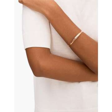 kate spade new york Idiom Bangles Stop and Smell The Roses Solid Bangle Bracelet