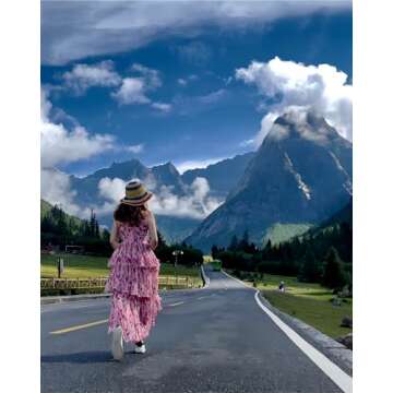 Stylish Women's Floral Print Summer Dress for Elegance