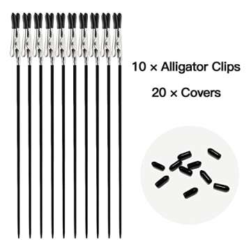 HUBEST 10 Pcs Alligator Clip Sticks with Model Painting Stand Base Holder Miniature Model Holder Alligator Clip Sticks Set for Airbrush Hobby Model Parts Models Assemble