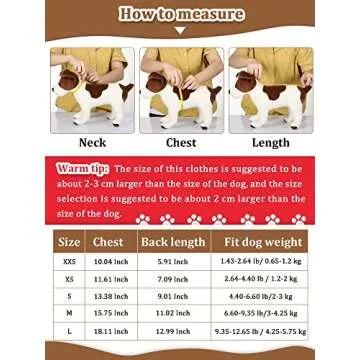 6-Piece Dog Hoodies with Hat - Cozy Winter Sweaters for Small Dogs