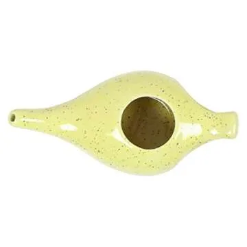 Qimacplus Ceramic Neti Pot - Eco-Friendly Nasal Relief