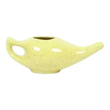 Qimacplus Ceramic Neti Pot - Eco-Friendly Nasal Relief