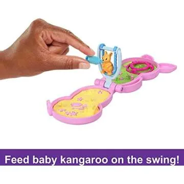 Polly Pocket Kangaroo Purse Playset for Kids 4+