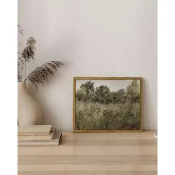 InSimSea Framed Canvas Wall Art Vintage Decor, Small Canvas Wall Art, Living Room Desk Decor, Vintage Farmhouse Wall Decor for Bedroom Living Room, Ready to Hang Wall Artwork, 8"x10"