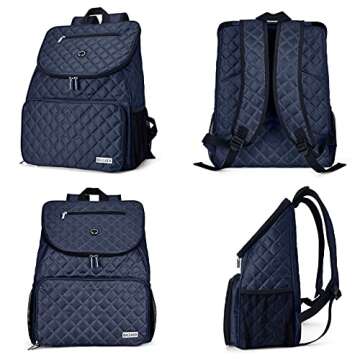 BAGLHER Dog Travel Bag,Airline Approved Pet Supplies Backpack, Dog Travel Backpack with 2 Silicone C...