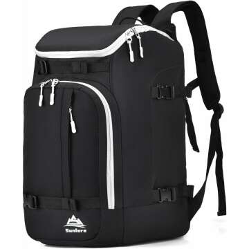 50L Waterproof Ski Boot Bag for Travel & Snow Gear