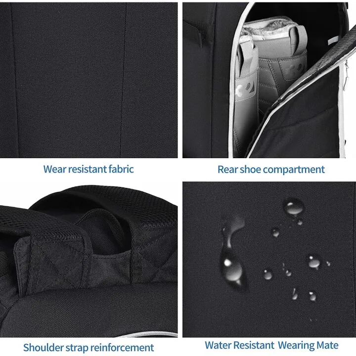 50L Waterproof Ski Boot Bag for Travel & Snow Gear