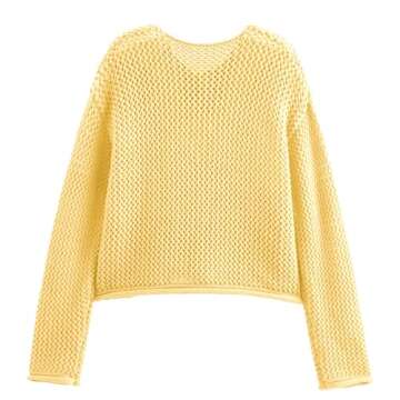 SeeLuNa Women's Chunky Knit Cardigan with Pockets