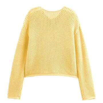 SeeLuNa Women's Chunky Knit Cardigan with Pockets