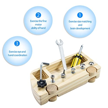 Montessori Screw Driver Board Toy for Young Learners