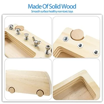 Montessori Screw Driver Board Toy for Young Learners