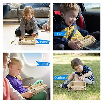 Montessori Screw Driver Board Toy for Young Learners