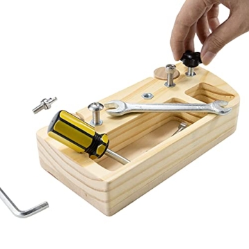 Montessori Screw Driver Board Toy for Young Learners