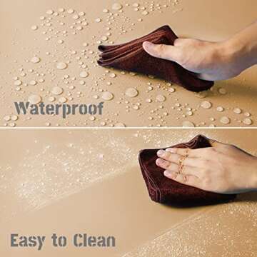 iprotech 7PCS 14Patterns Double-Sided Photography Background Paper with Stand, Waterproof Reusable 34x23in Flat Lay Photo Tabletop Backdrops for Product Food Jewelry Cosmetics Makeup