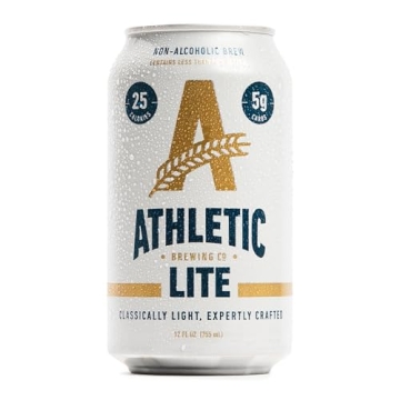 Athletic Brewing Company Craft Non-Alcoholic Beer - 12 Pack x 12 Fl Oz Cans - Athletic Lite Light Br...