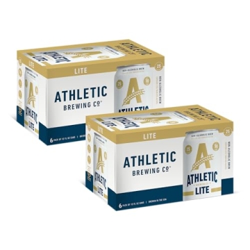 Athletic Lite Non-Alcoholic Beer - Crisp & Refreshing - 12 Pack