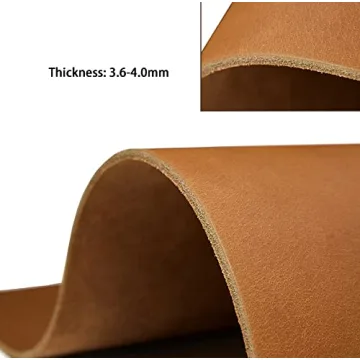 Bourbon Brown Tooling Leather Square - Premium Crafting Leather