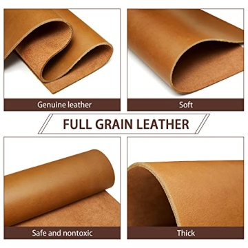 Bourbon Brown Tooling Leather Square - Premium Crafting Leather