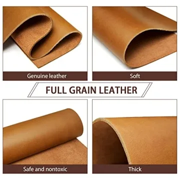 Bourbon Brown Tooling Leather Square - Premium Crafting Leather