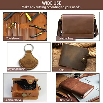 Bourbon Brown Tooling Leather Square - Premium Crafting Leather