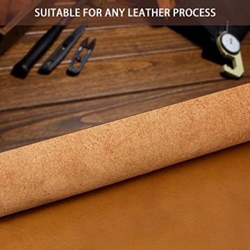 Bourbon Brown Tooling Leather Square - Premium Crafting Leather