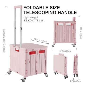 MACOPRO Folding Utility Cart for Easy Transport and Storage