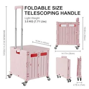 MACOPRO Folding Utility Cart for Easy Transport and Storage