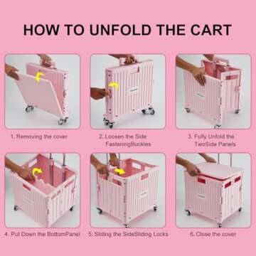 MACOPRO Folding Utility Cart for Easy Transport and Storage