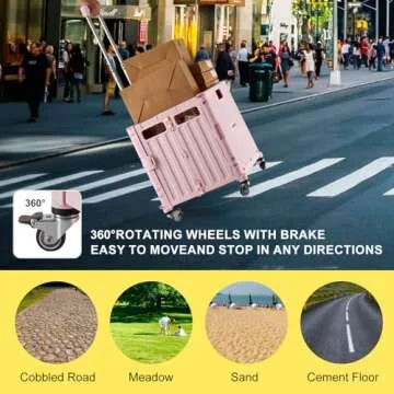 MACOPRO Folding Utility Cart for Easy Transport and Storage