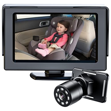 Itomoro Baby Car Mirror with Night Vision & 360° Camera for Rear-Facing Seats